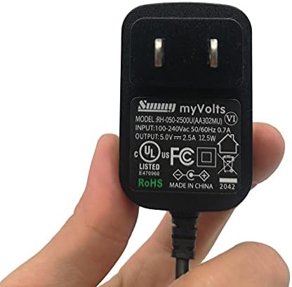 MyVolts 5V Güç Kaynağı Adaptörü ile Uyumlu/Yedek Logitech UL-110-0520 PSU Parçası - ABD Plug
