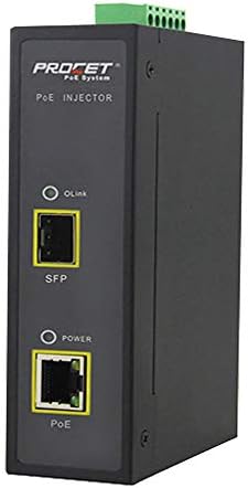 Endüstriyel 95 W DİN Ray Hi-POE Medya Dönüştürücülerl12 ~ 55 V DC Girişi SFP uplink Bakır RJ45 PoE+ + 95 W - 802.3