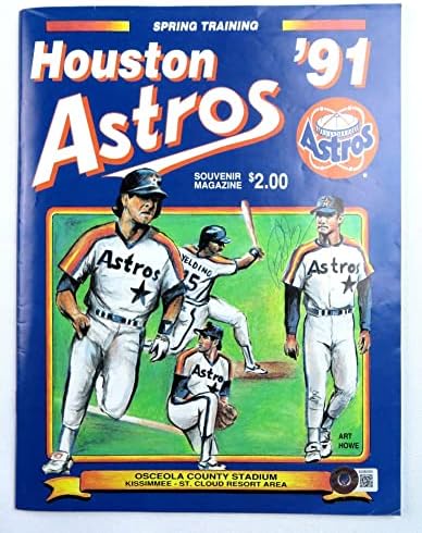 Phil Garner İmzalı Dergi İmzaladı 1991 Houston Astros BAS BJ080055