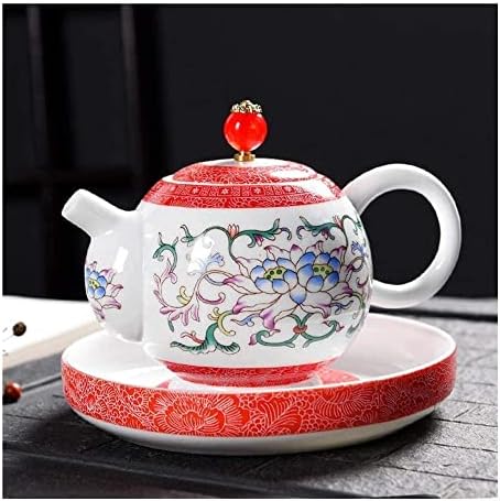 HaveFun su ısıtıcısı çaydanlık demlik süzgeç ile Çiçek demlik seramik saksı Pastel renk çay seti çay Filtresi ile