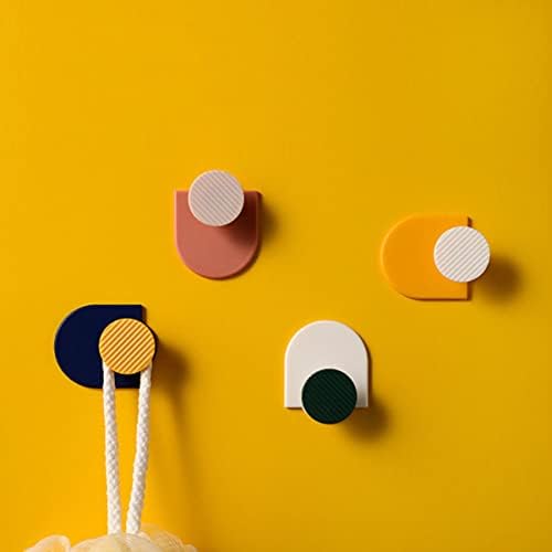 Cabilock 8 adet Monte Mutfak Nordic Çanta Askısı Renk Yapışkan Dolap Banyo Çivisiz Ev Havlu Asılı Plastik Şemsiye