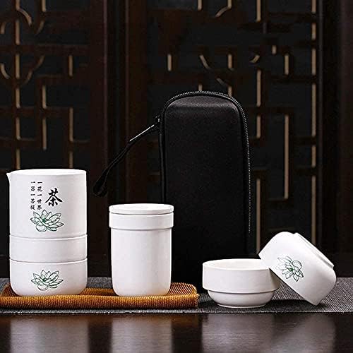LİANXİAO-Taşınabilir Tek Pot Dört Bardak Demlik Çay Fincanı Seramik Seyahat Küçük Pot Çay Kung Fu Çay Seti-Stil 3