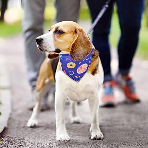 HACRAHO Meyve Köpek Bandanalar, Ayarlanabilir Köpek Üçgen Eşarp Önlükler Yıkanabilir Üçgen Köpek Önlükler Bandaj ile