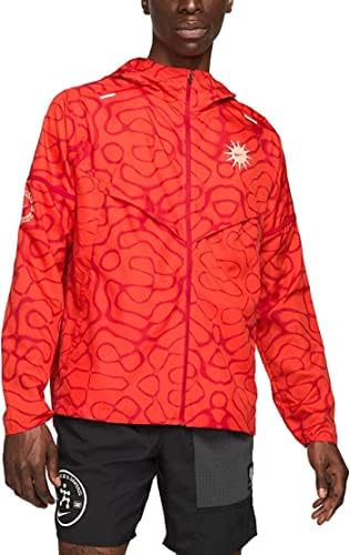 Nike Wild Run Windrunner Erkek Koşu Ceketi, Habanero Kırmızısı