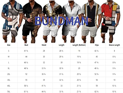 BUNDMAN Erkek Kısa Setleri 2 Parça Kıyafetler POLO GÖMLEK Moda Yaz Eşofman şort takımı Erkekler için ve Rahat Seti