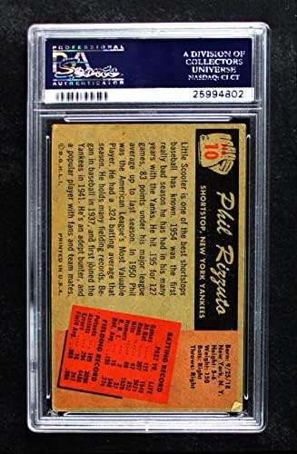 1955 Okçu 10 Phil Rizzuto New York Yankees (Beyzbol Kartı) PSA PSA 2.50 Yankees