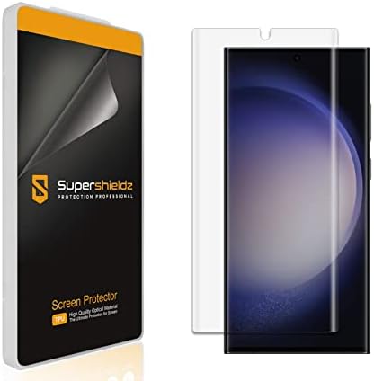Supershieldz (2 Paket) Samsung için tasarlanmış (Galaxy S23 Ultra 5G) Ekran Koruyucu, Yüksek Çözünürlüklü Şeffaf Kalkan
