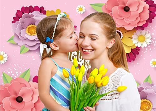 SJOLOON anneler Günü fotoğraf arka fonu Mor Pembe Çiçekler Arka Plan Anne Arka Planında Anneler Günü Partisi Dekorasyon