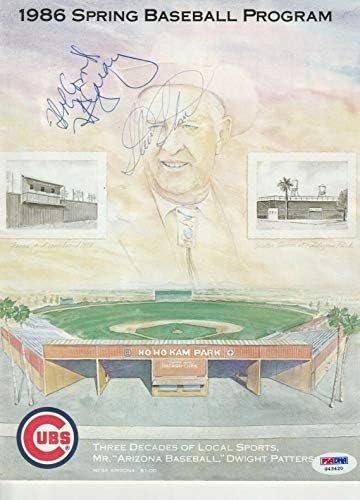 HARRY CARAY ve STEVE STONE (Chicago Cubs), PSA ORTAK İmzalı MLB Dergileriyle PROGRAM İmzaladı