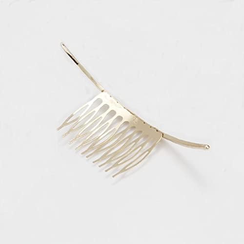 HGVVNM Kavisli Kişiselleştirilmiş Saç Tarak saç tokası Takı Aksesuarları Kadınlar Metal Altın Gümüş saç tokası Tarak