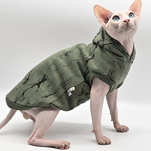 Sphynx Kedi Giysileri Kendinden ısıtmalı Sıcak Sonbahar Pamuk Yumuşak Tüysüz Kedi Giysileri Kedi Gömlek Devon, Cornish,