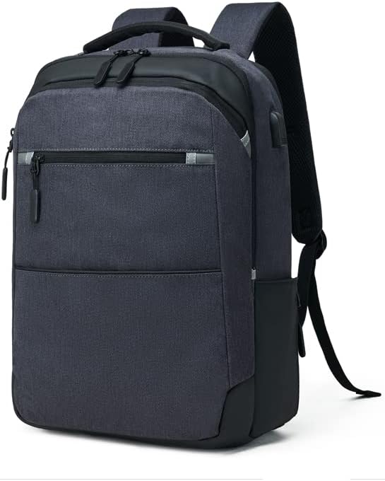 Adenpvn Gri laptop sırt çantası, laptop bölmesi ile sırt çantası, büyük kapasiteli, sığabilecek 15.6 bilgisayar, lise