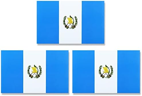 JBCD Guatemala Guatemala Bayrağı Mıknatıs Çıkartması-Araba SUV Kamyon için (3 Paket, 3x5 İnç)