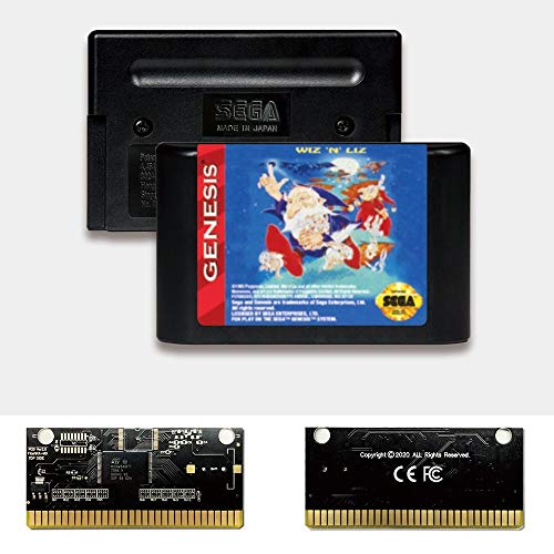 Aditi Wiz n Liz-ABD Etiket Flashkit MD Akımsız Altın PCB Kartı Sega Genesis Megadrive video oyunu Konsolu (Bölgesiz)