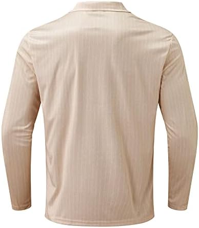 Sonbahar Çizgili Slim Fit Uzun Kollu Gömlek Zip Boyun İş Rahat Üstleri İş Elbisesi Serin Hava Çift göğüslü Trençkot
