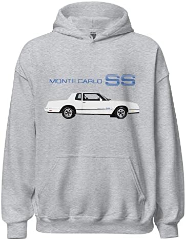 JG Sonsuz 1984 Beyaz Chevy Monte Carlo SS Araba Kulübü özel kapüşonlu sweatshirt