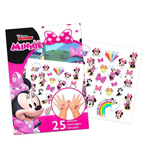 Kızlar için Disney Minnie Mouse Saç Tokası Aksesuar Kutusu ~ 4 Adet Minnie Giydirme Takı ve Saç Aksesuarları, Çıkartmalar,