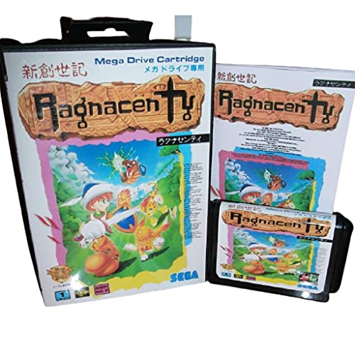 Aditi Ragnacenty Japonya Kapak ile Kutu ve Manuel MD Genesis MegaDrive Video Oyun Konsolu 16 bitlik MD Kartı (ABD,