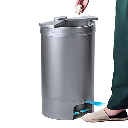 EGEN Fotoselli Sensörlü Mutfak çöp tenekesi - 8 Galon 30 Litre Akıllı çöp tenekesi Otomatik, hareket sensörlü çöp