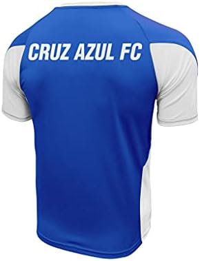 Simge Spor Erkekler Cruz Azul Oyun Günü Futbol Poli Gömlek Jersey-Mavi / Beyaz
