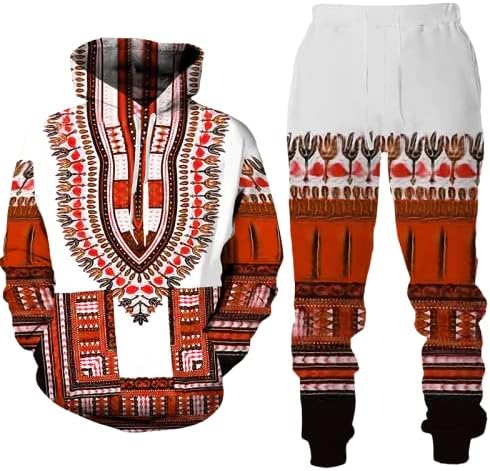COBIVI 3D Baskılı erkek Tişörtü Eşofman Setleri Unisex Streetwear Hip Hop Hoodie Pantolon Erkek Takım Elbise-retro