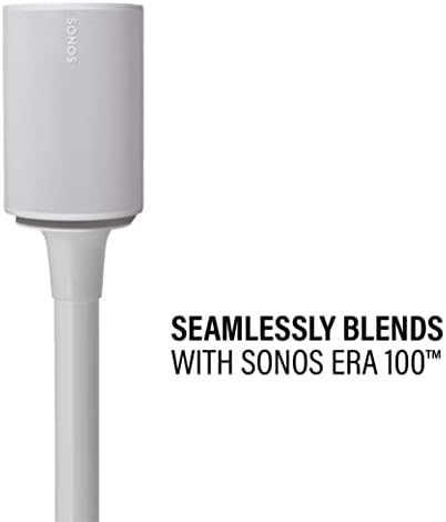 Sonos Era 100™ için Sanus Kablosuz Hoparlör Standı-Çift Beyaz/, Yeni Sonos Era 100™ Hoparlörlerin Kolay ve Güvenli