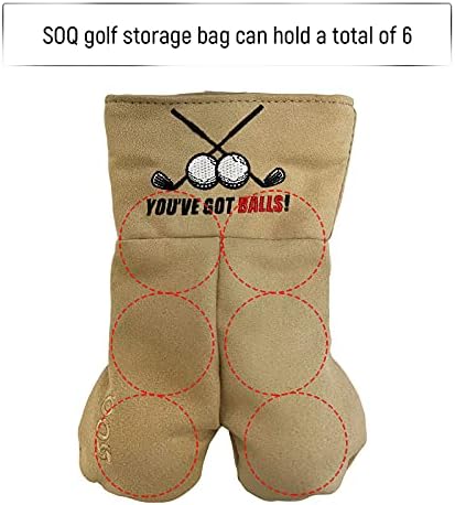 SOQ Golf Topu saklama çantası, Komik Golf Aksesuarları Kılıfı Çuval Hediye Prank Beyaz Fil Hediye Alışverişi için