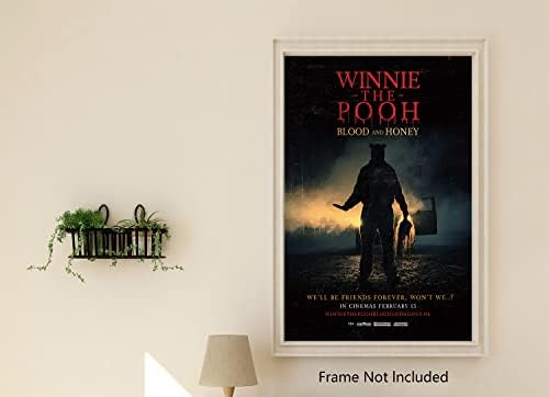 XIHOO Winnie The Pooh: Kan ve Bal 2023 Film Afişi 11x17, Çerçevesiz