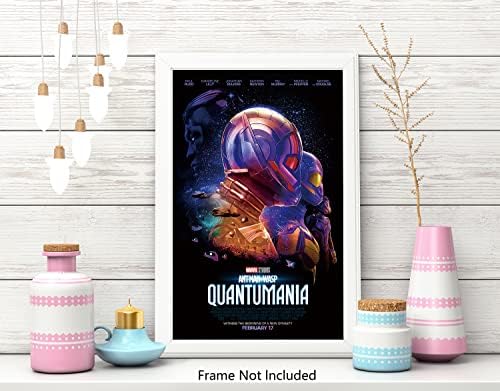 XIHOO Karınca Adam ve Yaban Arısı: Quantumania 2023 Film Afişi 11x17, Çerçevesiz