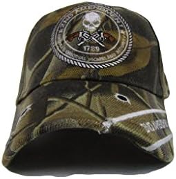 AES 2nd Değişikliği Orijinal İç Güvenlik 1789 Kafatası Camo İşlemeli Kap Şapka