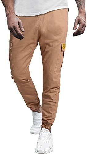 MIASHUI Peyzaj İş Pantolonu Pantolon erkek Renk Sonbahar ve Kış Rahat Düz Dantel-up Tulum Spor erkek pantolonları
