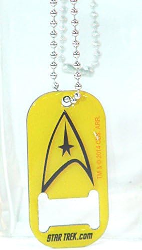 Star Trek Insignia Köpek Etiketi Komutu altın / şişe açacağı