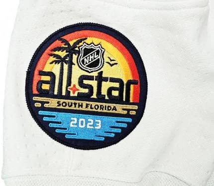 Seattle Kraken Matty Beniers İmzalı Beyaz Adidas 2023 All Star Oyun Forması Boyutu 54 Fanatikler Holo Stok 215323-İmzalı