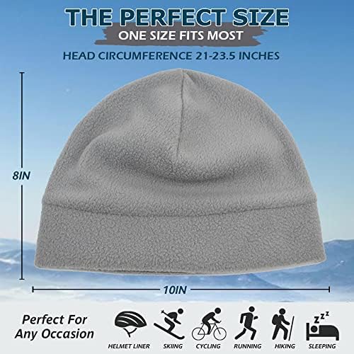 Headshion Polar Bere İzle Kap, 2-Pack Kış Sıcak Kalın Kafatası Kapaklar Erkekler Kadınlar için Uyku Şapka