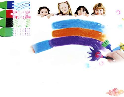 FunPa 27 ADET Sünger Boyama Fırça Seti DIY Çizim Boya Aracı Boya Zanaat Fırça Çocuklar için