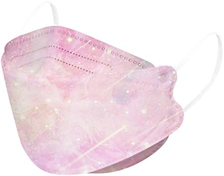 JMETRIE 50 ADET Tek Kullanımlık Yüz Maskesi Çocuklar için, Açık Koruma Yıldızlı Gökyüzü Baskı Maskeleri Yüz Kapatma