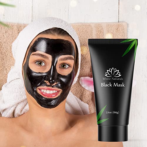 Beyaz Naturals Kömür Siyah Yüz Maskesi, Peel-Off Yüz Maskesi Derin Temizlik İçin, Temizle ve Pürüzsüz Cilt, Siyah