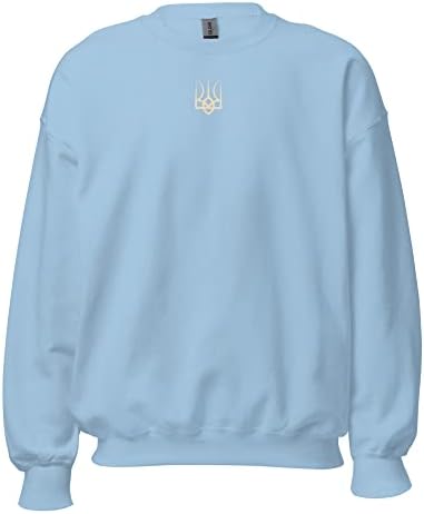Banısıworld Ukrayna Zelensky Trident-Birlik Gücü ve Bağımsızlığın Sembolü-Vatansever Giyim Unisex Sweatshirt için