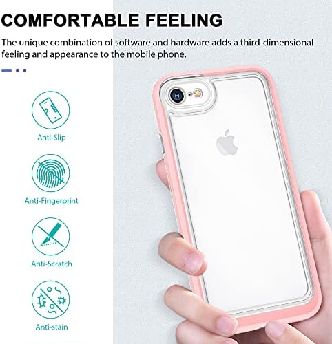 NamHam Crystal Clear iPhone için kılıf SE 3/2, Jöle İnce Plastik Telefon arka kapak Apple iPhone ile Uyumlu SE2 (2020),