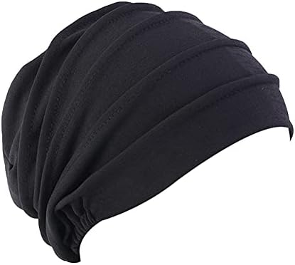 ıkasus Kemo Şapkalar Türban Kadınlar için Pamuk sarkık şapka Şapkalar Headwraps Kanser Şapkalar