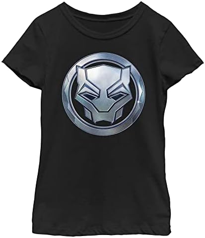Marvel Kızın Siyah Panter Sigil Metal Tişört