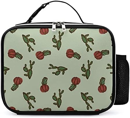 Renkli Kaktüs Kullanımlık yemek taşıma çantası Yalıtımlı öğle yemeği kutu konteyner Ofis İşleri İçin Piknik Seyahat