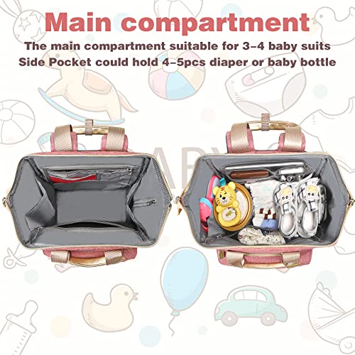 Bebek bezi Çantası Sırt Çantası,USB Şarj Portu ile Yalıtımlı Cepler Taşınabilir Bebek Bezi Çantaları,RFID Anti-Hırsızlık