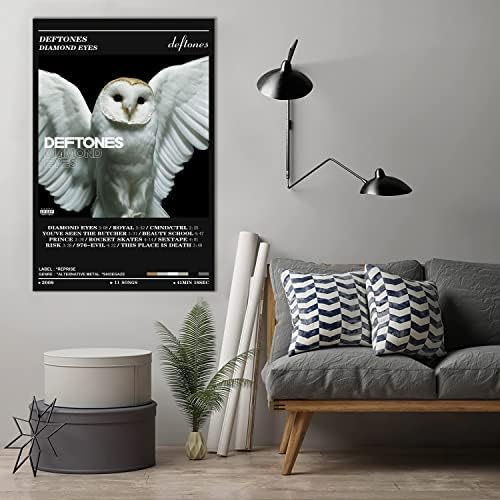 Dnuzlk Deftones Posteri Elmas Gözler Müzik albüm kapağı Posterler Tuval Poster Duvar Sanatı Baskılar Boyama Oturma