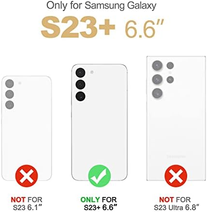 Samsung Galaxy S23 Plus Kılıf için SURİTCH, [Dahili Ekran Koruyucu] [Çift Katmanlı Koruma ] Samsung S23 Plus 6.6 İnç