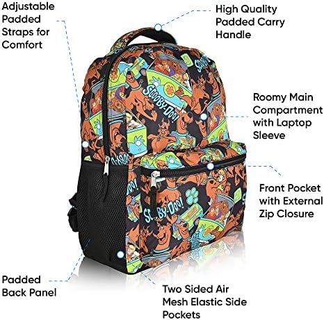 Scooby-Doo okul sırt çantası Çocuklar Erkek Kız Yürümeye Başlayan Yetişkinler / Okula Okul Öncesi Ve Taşıma Öğle Yemeği