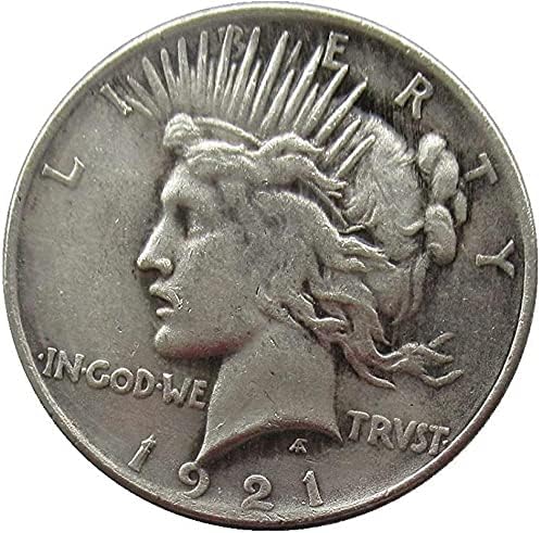 US $ 1 Barış Güvercini 1921 Gümüş Kaplama Kopya Hatıra paraları