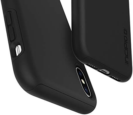 Incipio DualPro Kılıf iPhone Xs (5.8) ve iPhone X Kılıf Hibrit Şok Emici Düşme Koruması-Siyah