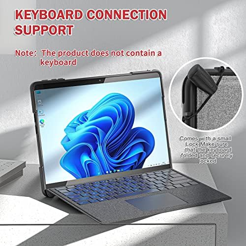 Koruyucu Tablet PC Kapak Kılıf Tam Vücut Darbeye Kickstand Sağlam Koruyucu Kılıf Microsoft Surface Pro 9 ile uyumlu