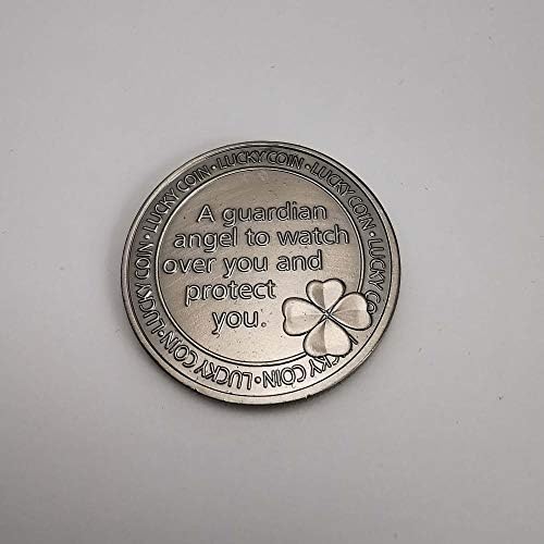 Koruyucu Melek Anıt Şanslı Para Birimi Yabancı Para Dört Yapraklı Çim Şanslı Aşk Dileğiyle Retro Hatıra Gümüş coinsCoin